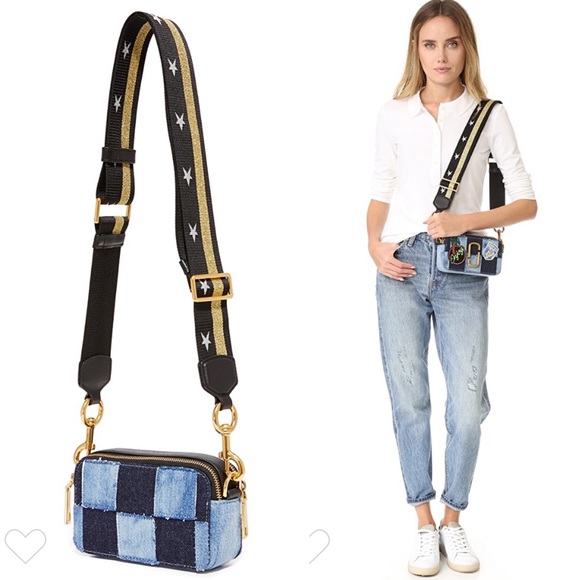 Marc Jacobs denim patch snapshot crossbody bag - Picture 3 of 11
